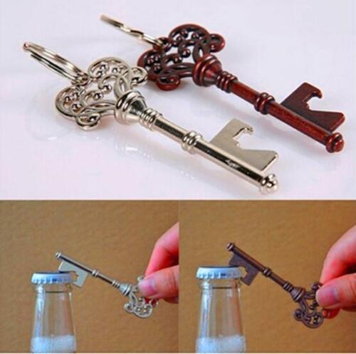 Metal Beer Bottle Opener Key-shape Ring Chain Keyring Keychain Bar Small Tools B - Photo 1 sur 8