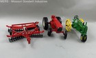 New ListingLot of Ertl Die-Cast Metal Farm Machinery: 2 Tractors and a Disc Harrow