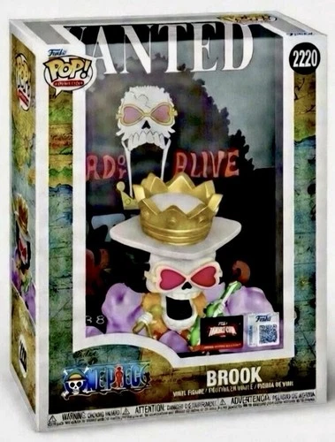 Funko Pop Animation One Piece Brook #2220 TargetCon Wanted Poster Exclusive