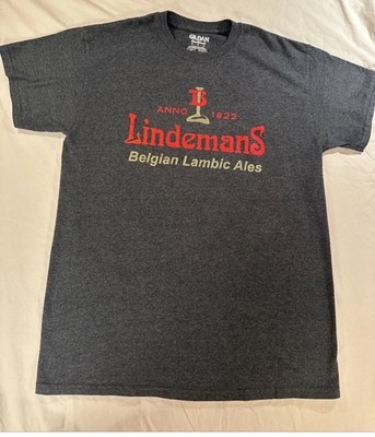 NEW Lindeman's Lambic Belgian Beer shirt. Framboise Craft beer Ale M Medium