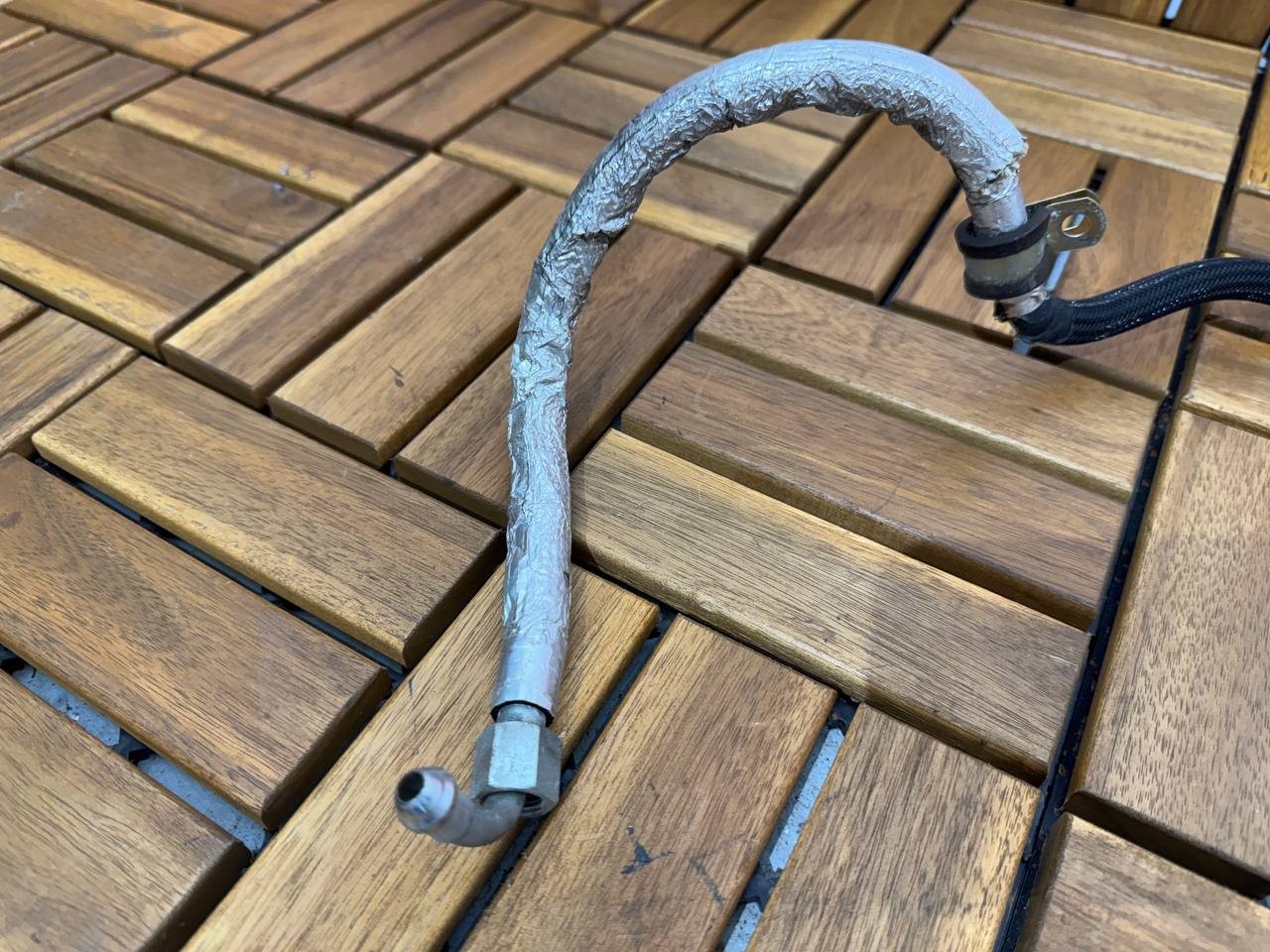 Ferrari F430 LEFT Fuel Rail Connector Pipe # 208829