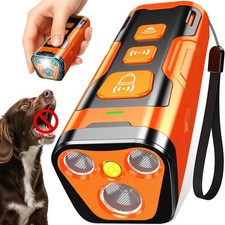 Dog Bark Deterrent Device 3X Ultrasonic Anti Barking 6 Training Modes 23 FT