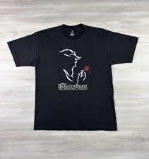 Vintage Beauty And The Beast Broadway Musical Black T Shirt Size Large Disney