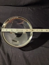 Belgique Glass Stainless Pot Pan Replacement Vented Lid Strainer 6 1/4" 6 3/4"