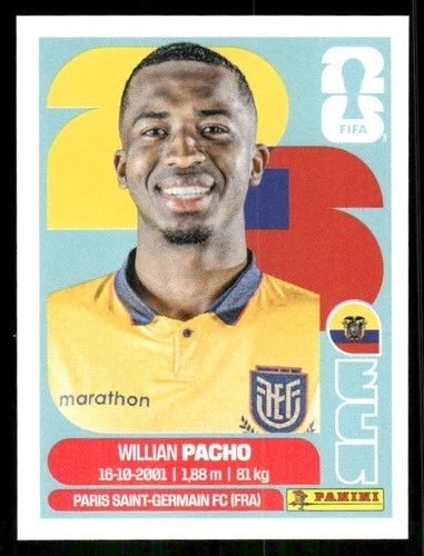 Willian Pacho 2026 Panini Willian Pacho #ECU6