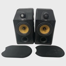B&W Bowers & Wilkins CDM 1NT Black 120W Wired Bookshelf Speakers Pair