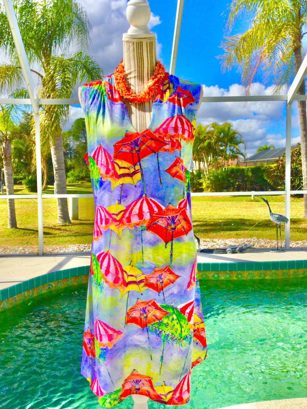 ROZ ALI Bright Multi-Colored  DRAMATIC Design/ Be… - image 14