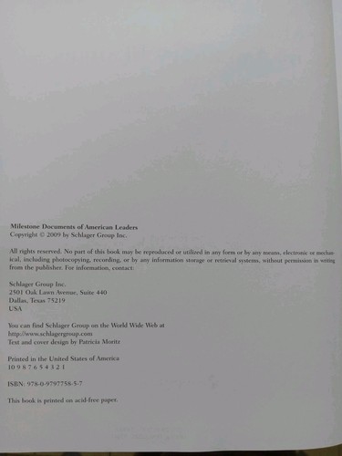 Milestone Documents Of American Leaders Volumes 1-4 Hardcover EX-LIBRARY - Picture 5 of 24