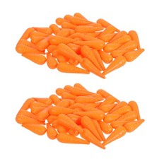 100 Pcs Snowman Decorative Nose Carrot for Crafts Costume Dress up