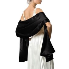 Satin shawl wraps for Evening Dresses for Women Extra Long for Wedding Bridal