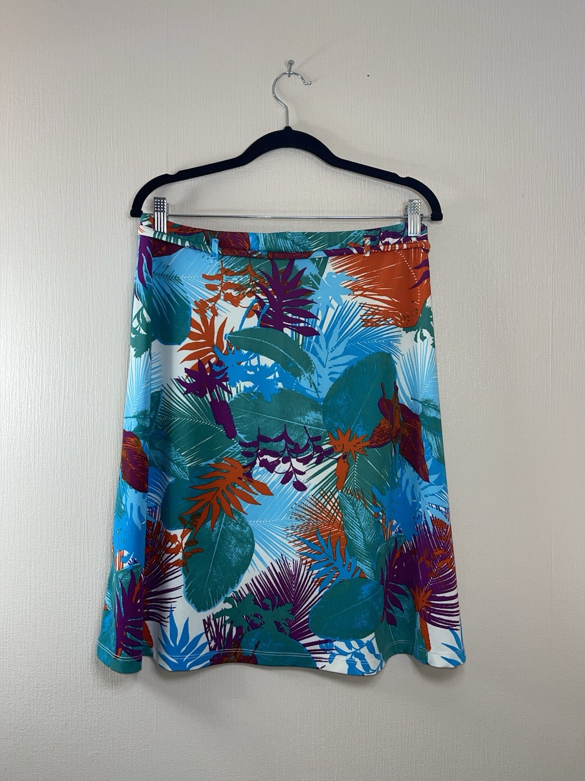 Michele Boyard Tropical Print Skirt UK 14/16 Holiday Summer Midi image 4