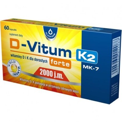 D-VITUM K2 FORTE 2000 IU 60 CAPS.