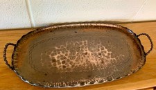 Vintage Hammered Copper Tray Made in Californ...