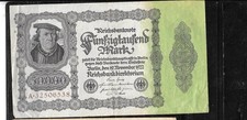 GERMANY #79 1922 VF CIRC  50000 MARK OLD BANKNOTE PAPER MONEY CURRENCY NOTE