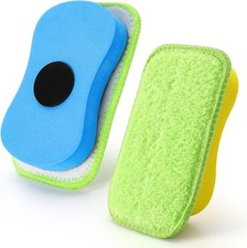 2 Pcs Chalkboard Erasers, Magnetic Chalkboard Cleaner, Microfiber Dustless Chalk