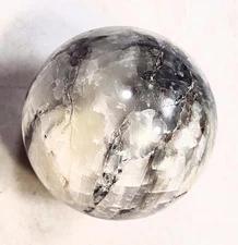 Ulexite 44mm Sphere - TV Stone - Cat's Eye - Collectible - Great Gift Idea 6396