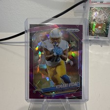 KIMANI VIDAL 2025 Panini Prizm PURPLE Cracked Ice /225 Card #134 Chargers!