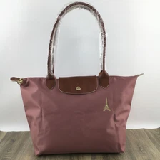 LONGCHAMP Le Pliage Original Latest Limited Edition L Outlet Eiffel Tower Pink