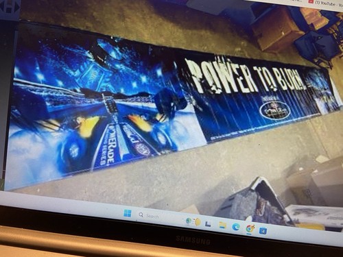 2005 NHRA Powerade Drag Racing Serie "POWER TO BURN" Vinyl Banner 237"x36" - Bild 1 von 12