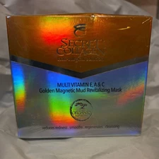 Secret Collagen Multi Vitamin E, A, C Golden Magnetic Mud Mask NEW & GIFT