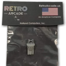 White Pinball 6.3 Volt LED Round Bulb 44/47 Bayonet Base BA9S, Concave Top, US