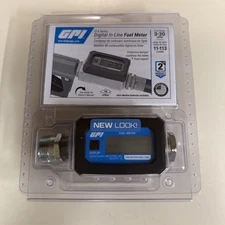 Brand New GPI 01A Series 3-30 GPM Digital In-Line Fuel Meter 01A31GM Sealed