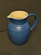 LE CREUSET .7 LITER CREAMER PITCHER-POT BLUE STONEWARE NEW