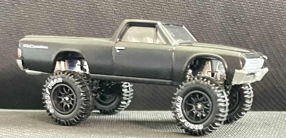 Hot Wheels Fast & Furious Chevy El Camino CUSTOM Lift, Wheel & Tire Real Riders - Image 3 of 4