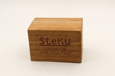 Steky 16mm Subminiature Silver Camera 16mm 10x14mm Format with Leather Case