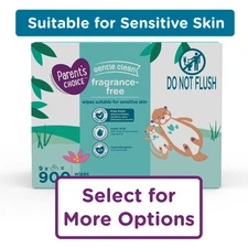 Parent's Choice Fragrance Free Baby Wipes, 900 Count