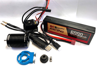 RC Brushless 60A Regler Umbausatz für 1/10 Buggys Universal Fit + Akku