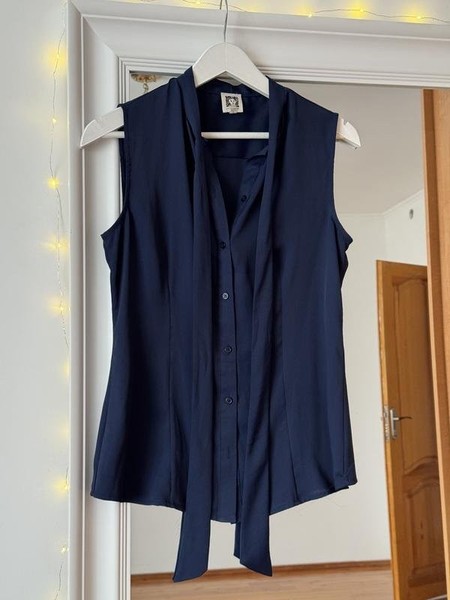 Women Anne Klein Shirt Navy 36 / S / 44