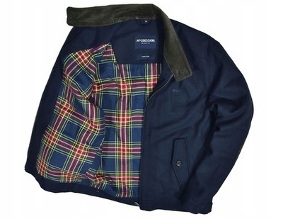 McGREGOR Luxus Wolle Warmed Herren Harrington Wolle Jacke 56