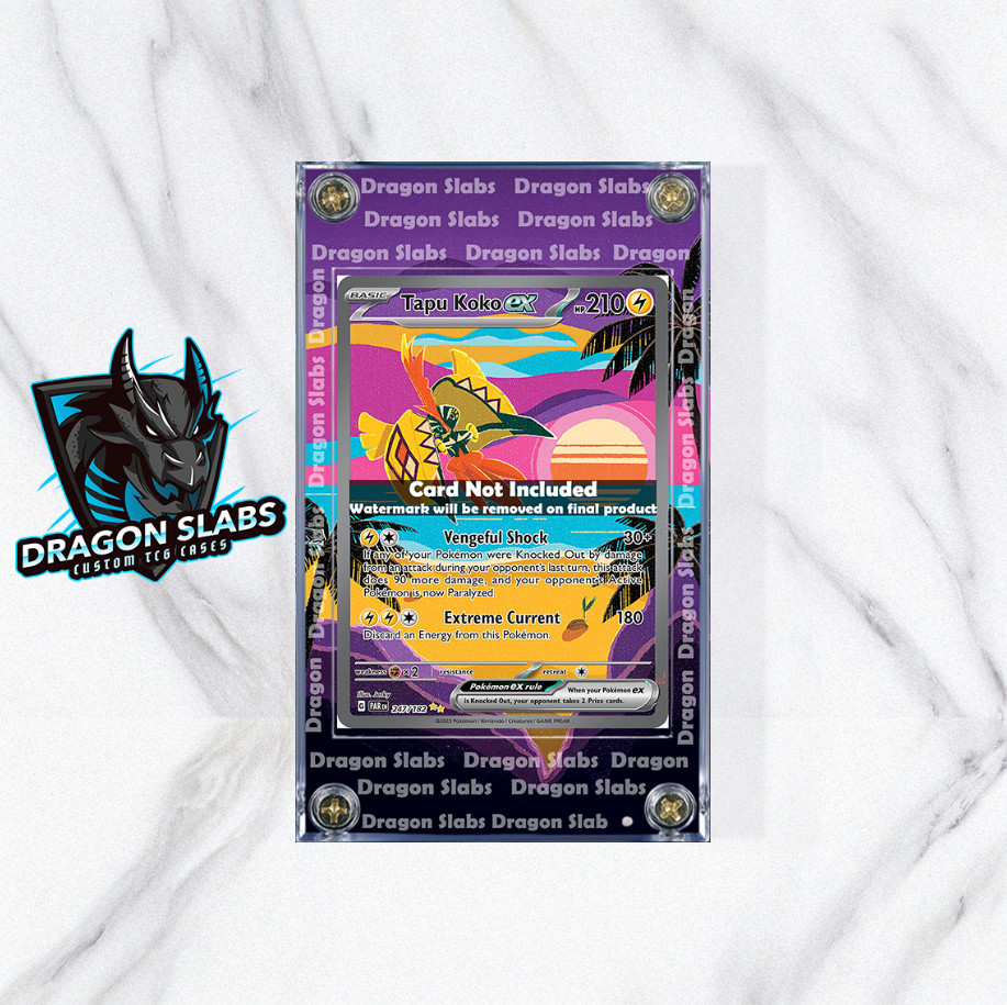 Pokemon Tapu Koko EX 247/182 Paradox Rift Extended Artwork Case