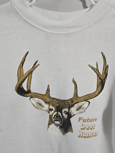1990s Vintage Massive Buck Future Dear Hunter Crewneck Sweatshirt Youth Sz 6/8 - Picture 6 of 9