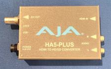 AJA HA5-PLUS HDMI to 3G-SDI Mini Converter 1080p60 TESTED OEM PSU  Cables