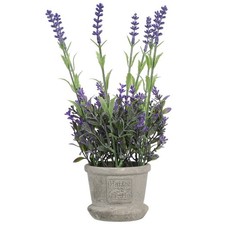 Artificial Lavender Flowers with Pot Office Plants Faux Lavenders in Pots