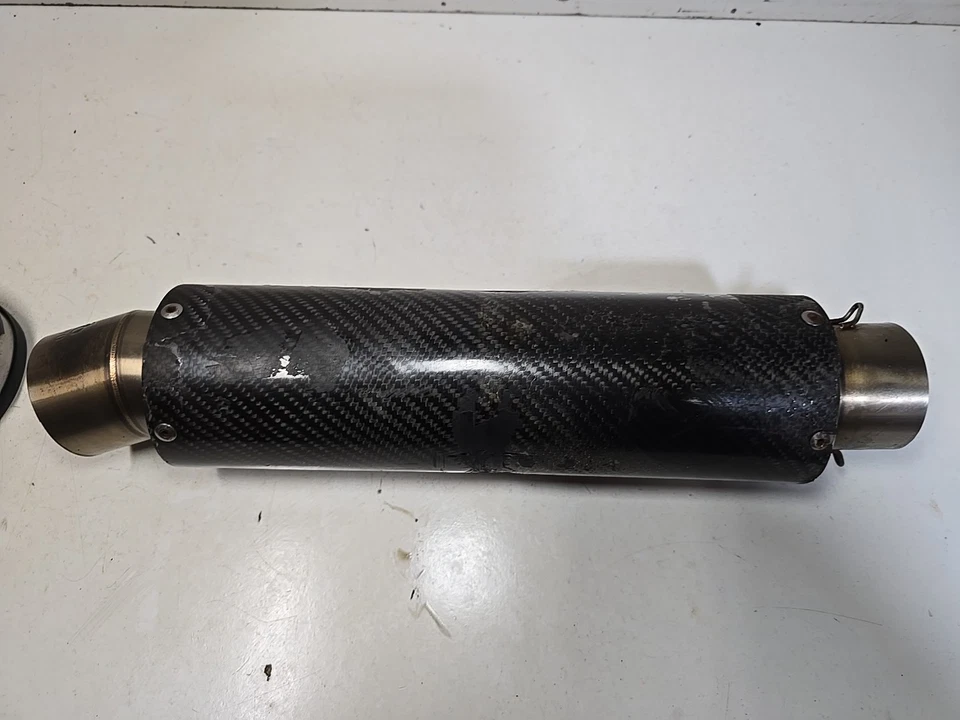 Escape universal de fibra de carbono Danmoto para moto Foto 4 de 4