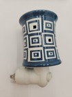 Scentsy Wonky Blue Wall Plug In Wax Warmer Mini Night Light Geometric Squares