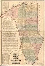 16" x 24" 1882 Map A full descriptive map and sketch of Greenville