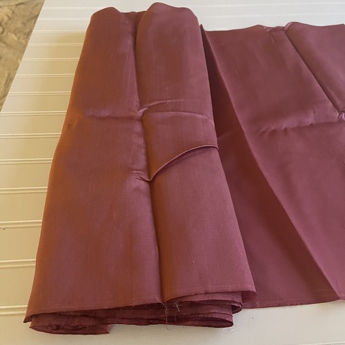 SILK, MAROON FABRIC 5 Yards x 22 Inches Wide or 180 Inches x 22 Wide - Picture 10 of 12