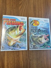 Wii Fishing Games Lot (2) SEGA Bass Fishing - Pro Shops "The Strike" Mint Discs
