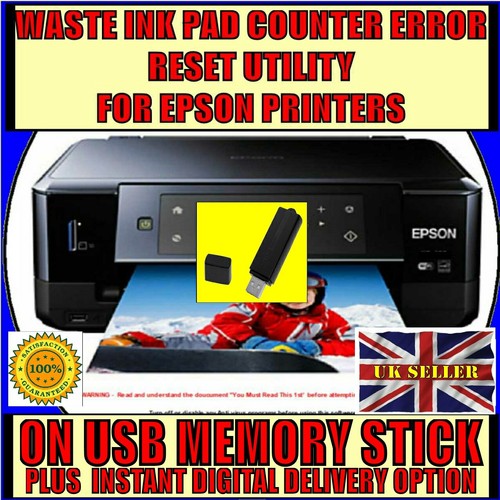 Waste Ink Pad Error Reset /Fix for 