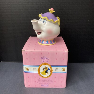 Beauty and the Beast Mrs Potts Bank Coin Schmid Disney Vintage