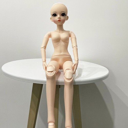 60CM Nude Body 1/3 BJD Doll Naked Body Female Girls with Face Makeup Eyes Toys - Picture 5 of 11