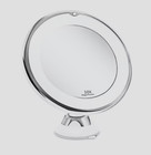 10X LED Lighted Magnifying Makeup battery Mirror vanity Lamp with Suction Base