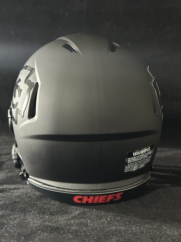 Kansas City Chiefs Ninja Blackout Mini Helmet 🥷 - Picture 2 of 6