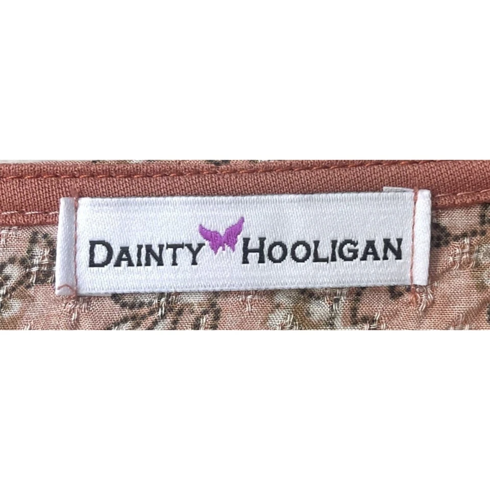 De Colección Delicado Hooligan Y2K Boho Crop Top S Hippie Floral Concierto Festival Western Foto 3 de 4