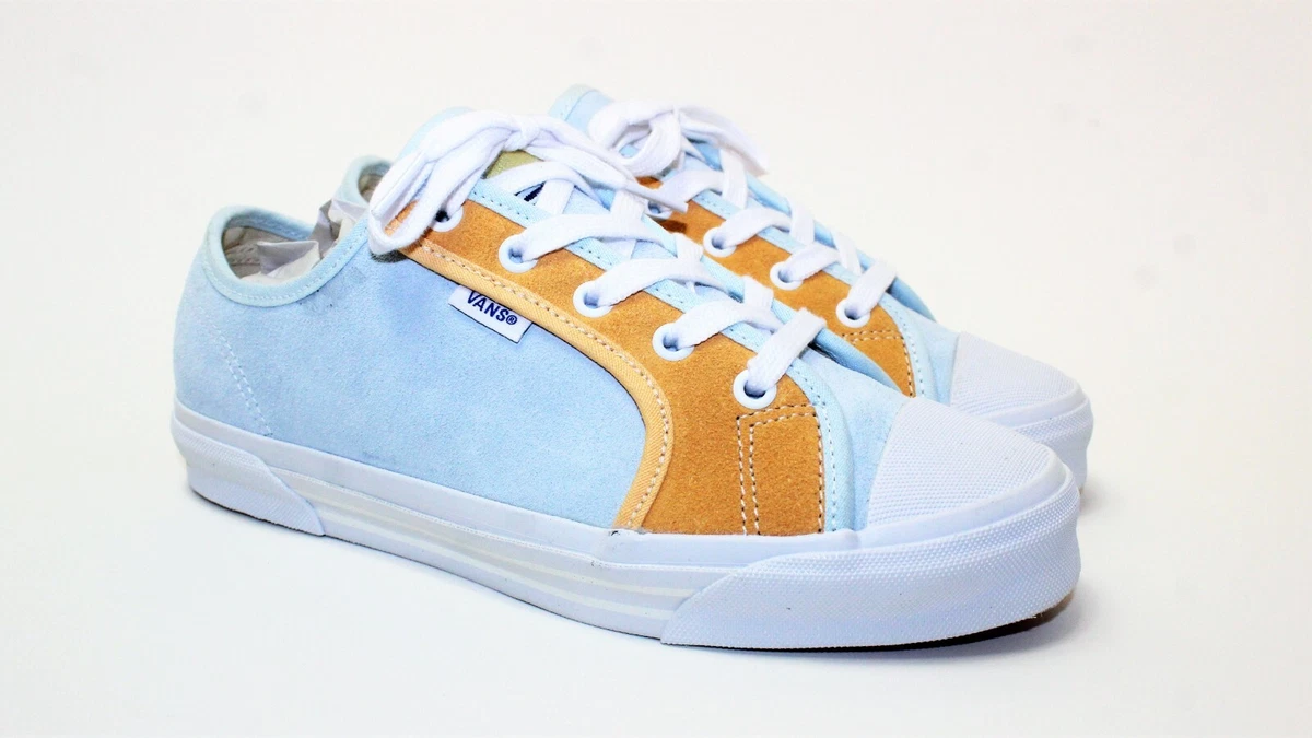 Toe Baby Blue / Orange Suede Shoes Women size 7.5 | eBay