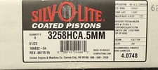 Silvolite Engine Piston Set 3258HCA.5MM;